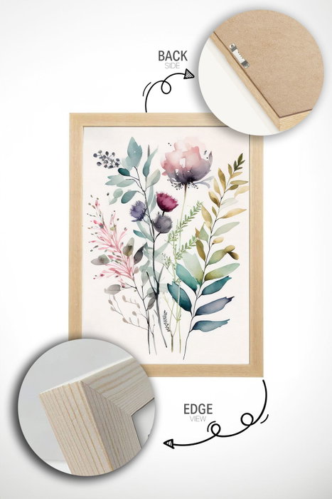 Wallity Ersy2Lımodel37-Ahsap Set de 2 Pinturas Decorativas